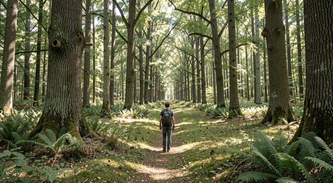 Quatre arbres aux couleurs des saisons